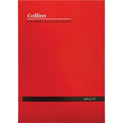 Collins Account A24 Series A4 Minute Red